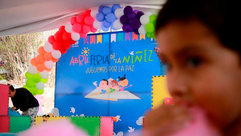 Más de 50 mil sonrisas se lograron durante la Feria Por la Niñez, que organizó el DIF Morelia 