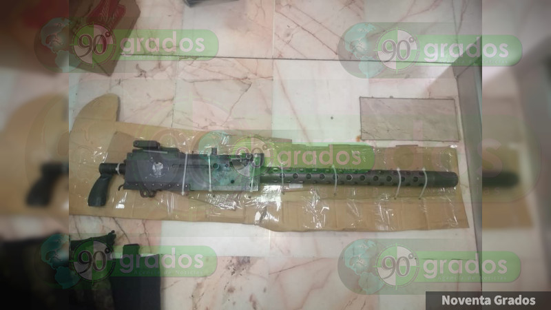 Aseguran armamento y un vehículo vinculado con grupo criminal en San Felipe, Guanajuato