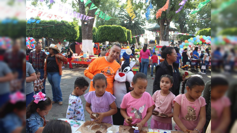 Fiesta, juegos y sonrisas en el Festival del Día del Niño y la Niña en Morelos
