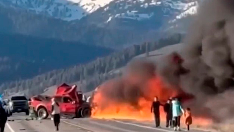 Al menos 7 muertos en choque cerca del Parque Yellowstone, en Estados Unidos 