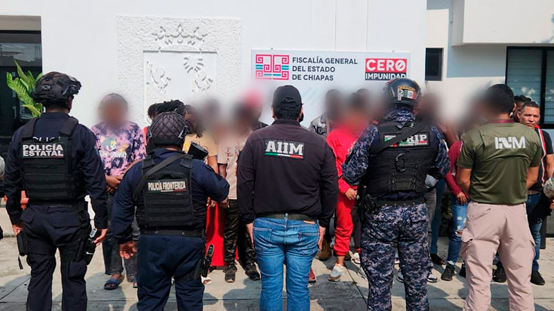 Rescatan en Chiapas a 23 migrantes privados de la libertad en un hotel 