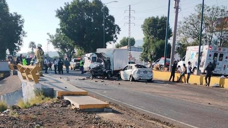 Choque en Morelia, Michoacán deja un muerto y dos heridos 