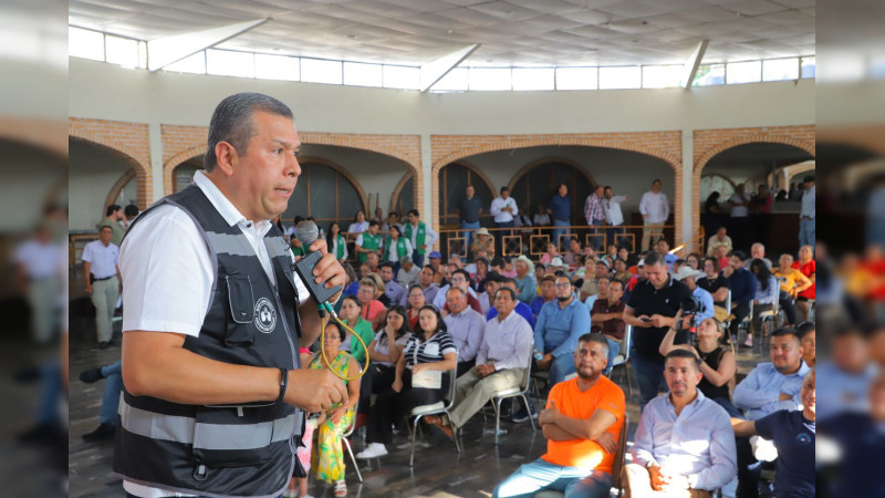 Justicia, unidad y paz convoca Barragán en Zitácuaro, Michoacán 