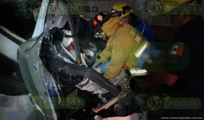 Morelia: Una joven muerta y dos lesionados, deja accidente en la salida Salamanca - Foto 1 