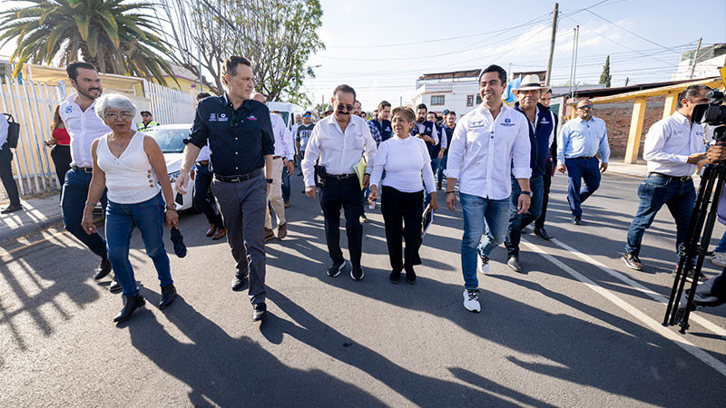Entrega Mauricio Kuri mejoramiento de calles en Cerrito Colorado 