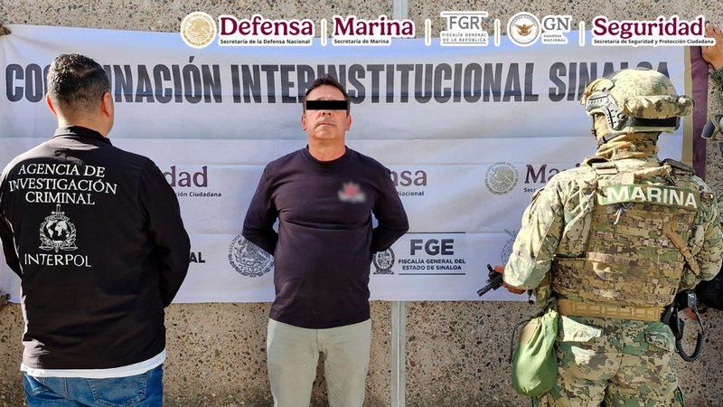 Detienen al ‘Chuy’, miembro de grupo delictivo sinaloense buscado por Estados Unidos 