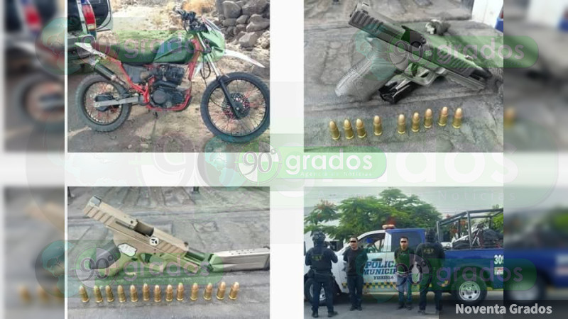 Persecusión y enfrentamiento armado en Yuriria, Guanajuato, deja dos detenidos y un agresor muerto