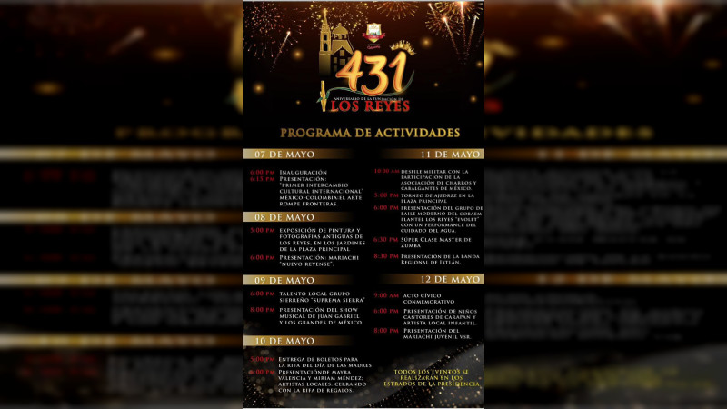 Los Reyes conmemora 431 años de historia y tradición, alcalde invita a ser parte de las actividades 