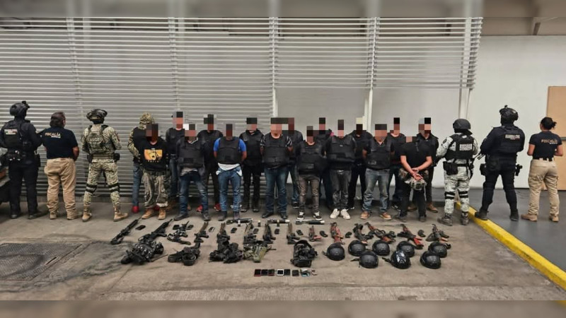 A proceso judicial 17 sujetos por delitos federales: fueron detenidos en Zinapécuaro, Michoacán  