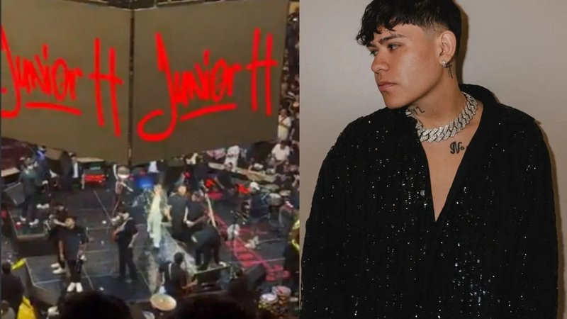 Junior H canta corrido prohibido en Feria de San Marcos y le apagan el micrófono; se espera sanción 