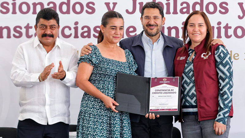 Constancias de liquidación de créditos FOVISSSTE son apoyos humanistas: Martí Batres 