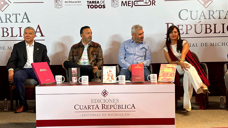 Gobierno de Michoacán presenta “Cuarta República”, editorial pública 