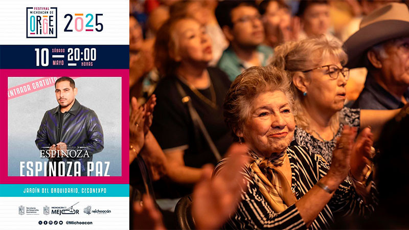 ¡Concierto gratis para mamá! Espinoza Paz llega mañana al Festival de Origen 