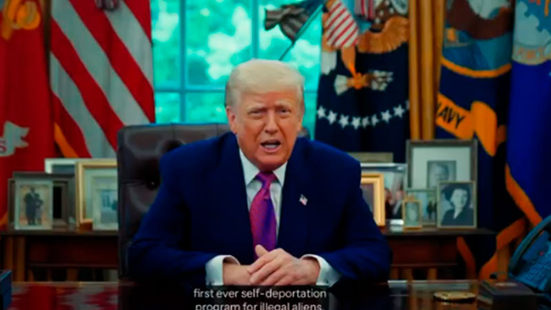 Firma Trump orden ejecutiva para autodeportación de migrantes 