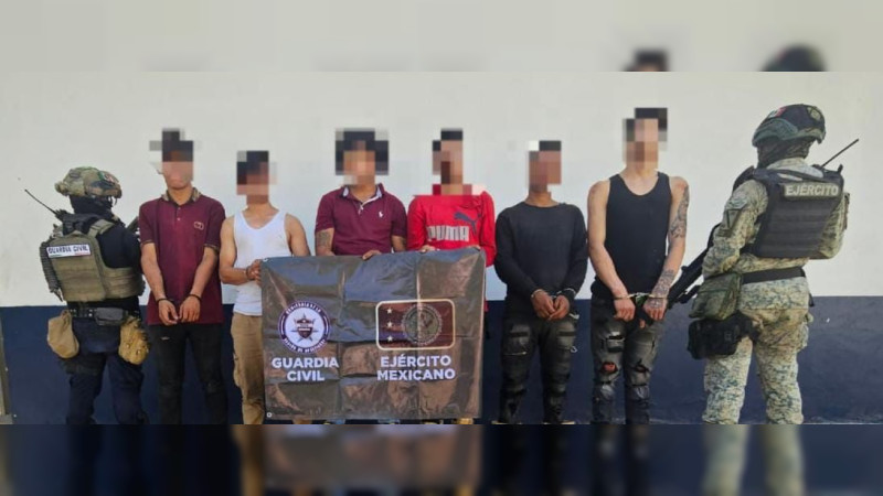 Arrestan a 6 venezolanos en Buenavista y les decomisan armamento  