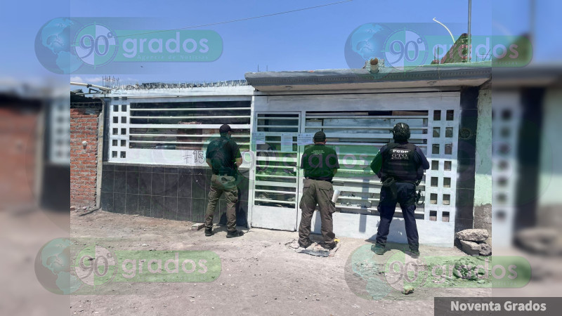 Intentó agredir con una granada a autoridades durante cateo en colonia La Luz, Salamanca