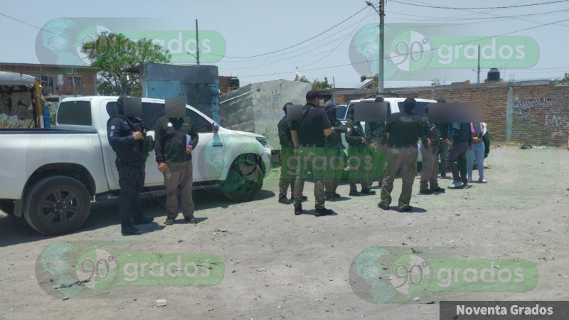 Intentó agredir con una granada a autoridades durante cateo en colonia La Luz, Salamanca