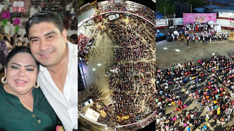Pablo Varona celebra a más de 3 mil mamás en Huetamo, Michoacán 