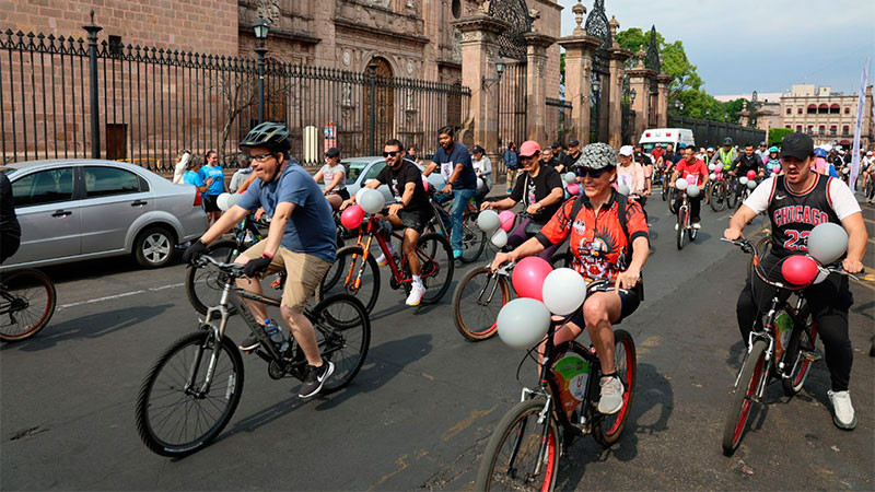 Fomenta IEM participación ciudadana con rodada Bici-Vota y módulos de promoción del voto 