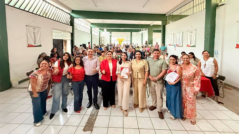 Respalda Adriana Campos Huirache nuevas dirigencias del ONMPRI Zamora 