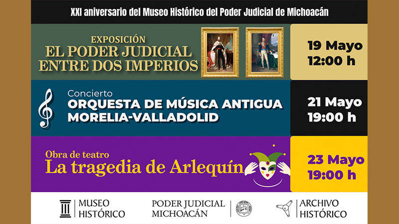 Mayo cultural en el PJ: exposición y eventos artísticos en el Museo Histórico del Poder Judicial 