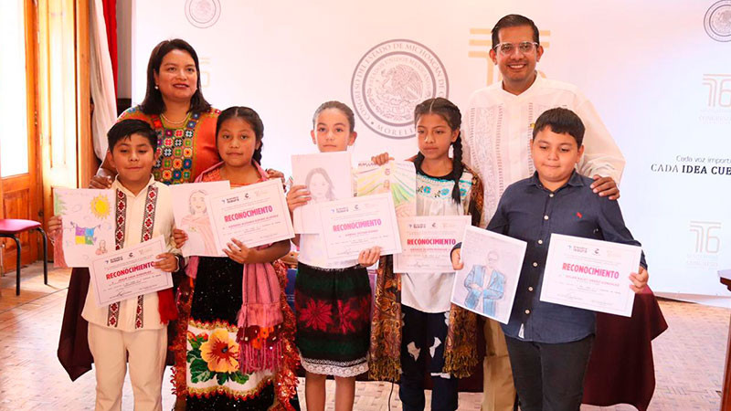 Premian a niñas y niños que participaron en el “Primer concurso de dibujo parlamentario 2025” 