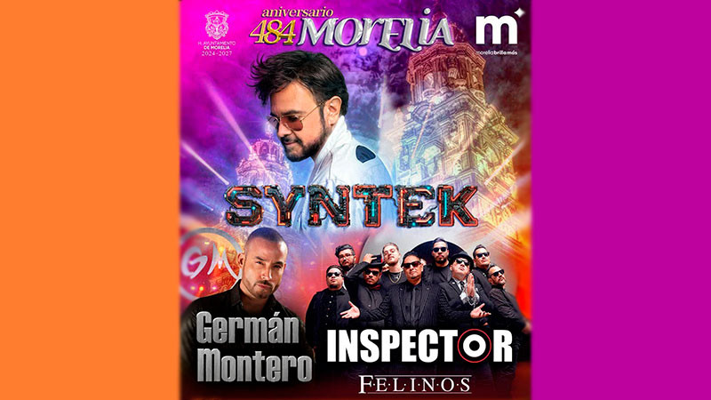 Todo listo para el gran concierto de Aleks Syntek por 484 Aniversario de Morelia 