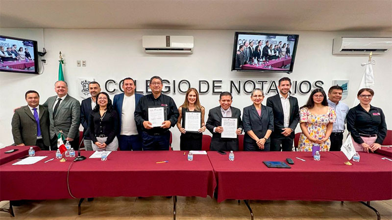 IEM, INE y Colegio de Notarios firman convenio para fortalecer certeza jurídica en el Proceso Electoral Judicial 
