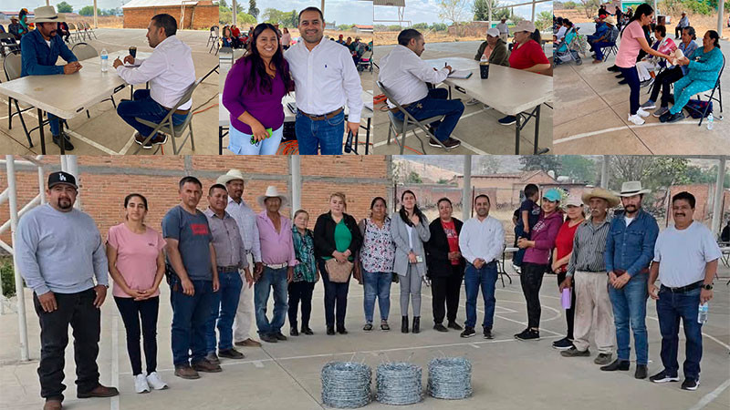 Atiende Ramón Carranza solicitudes ciudadanas en la comunidad Ojo de Agua de Huaniqueo, Michoacán 