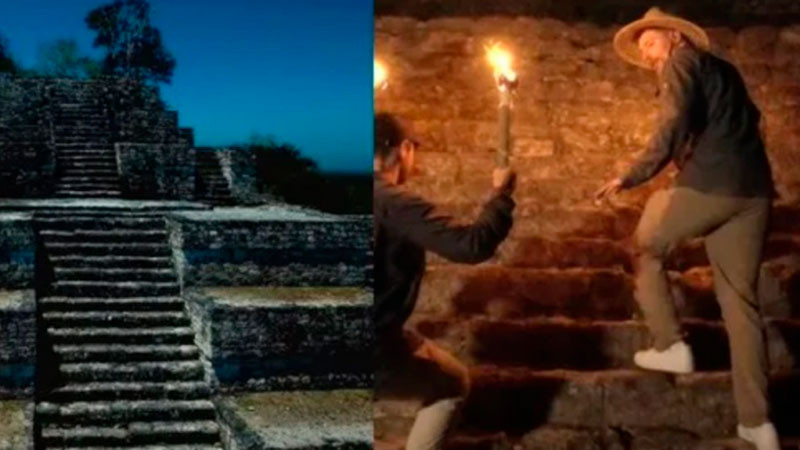 MrsBeast crea polémica por subir a zonas arqueológicas en Campeche 