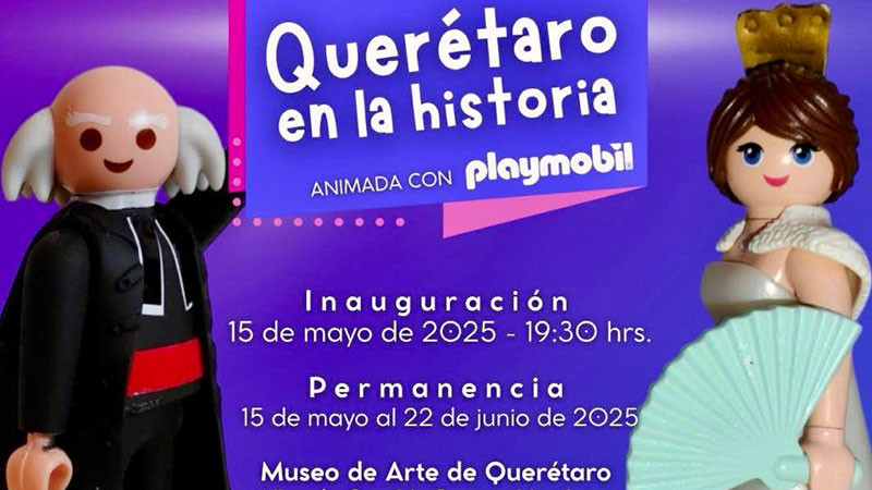 ¿Historia en Playmobil?, sí es posible y ya casi llega una expo sobre el pasado queretano 