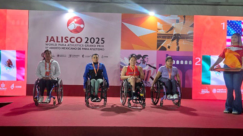 Brilla paratletismo queretano en Jalisco 2025 World Para Athletics Grand Prix 