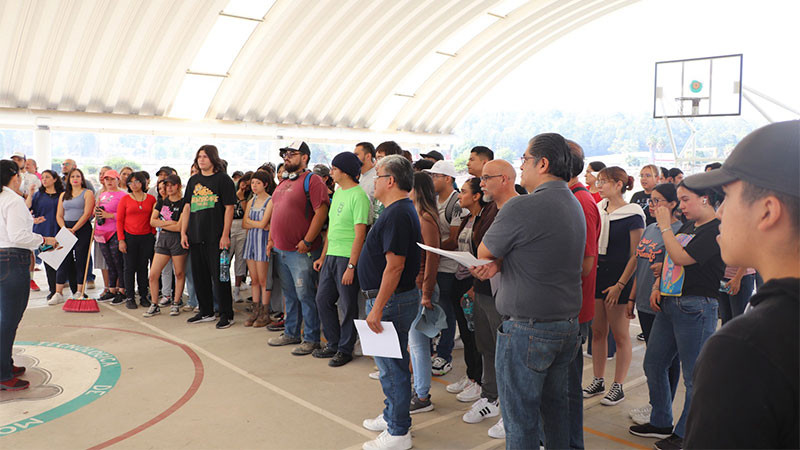 Universidad Tecnológica participó en la jornada nacional de tequios por la paz 
