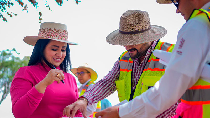Michoacán construye un mejor Morelia con obra en av. Amalia Solórzano: Gladyz Butanda 