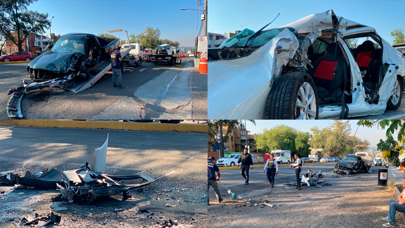 Mujer fallece tras chocar en Calzada La Huerta, en Morelia, Michoacán 