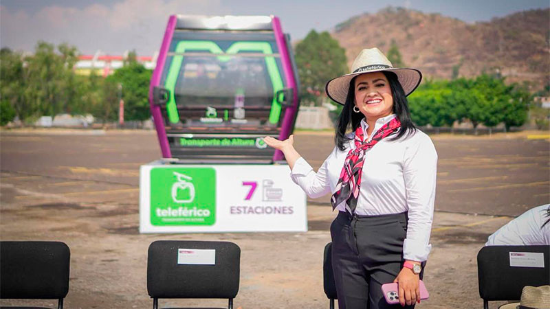 Tecnología de punta y seguridad total, así será el teleférico de Morelia: Gladyz Butanda  