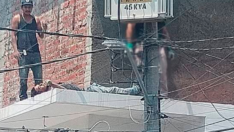 Trabajador recibe descarga eléctrica en Zamora, Michoacán; está herido de gravedad