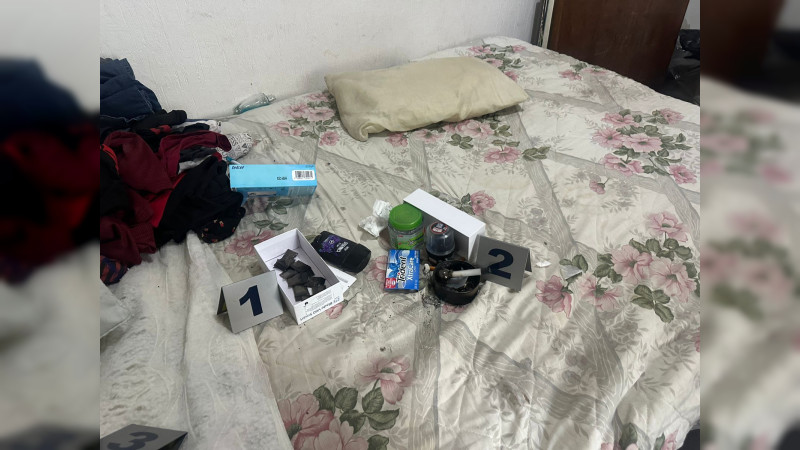 Detienen a dos personas y aseguran dos mil dosis de narcótico en Morelia, Michoacán