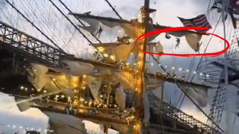 Dos muertos y 20 heridos, saldo del accidente del Velero Cuauhtémoc en Brooklyn, Estados Unidos 