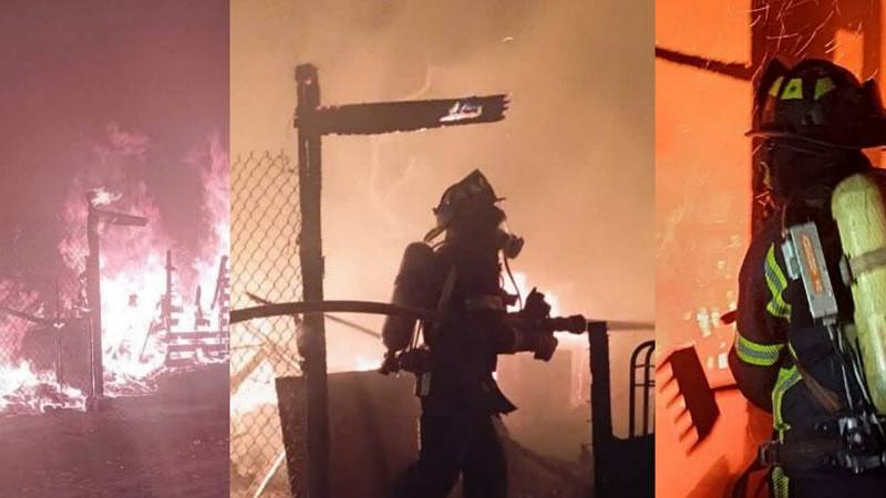 Incendio reduce a cenizas vivienda en Morelia, Michoacán 
