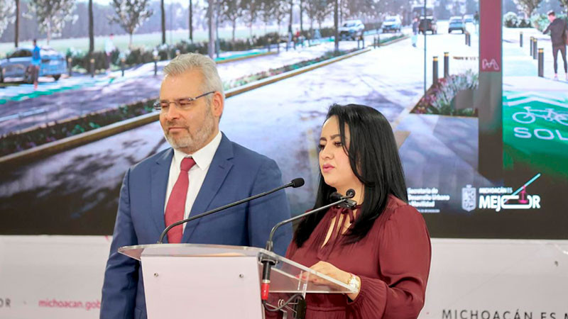 Gladyz Butanda anuncia transformación de la avenida Amalia Solórzano en Morelia 