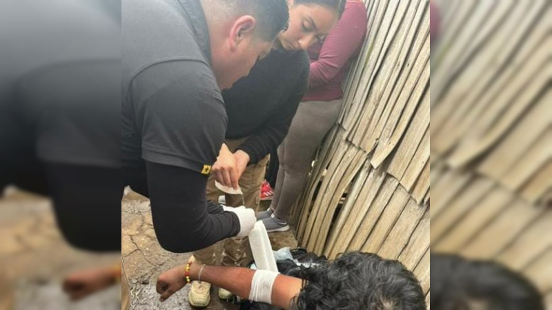 Deja un herido y pérdidas materiales incendio de vivienda en Erongarícuaro, Michoacán