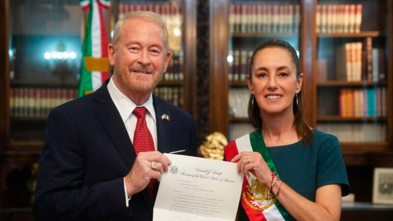 Sheinbaum prevé un "muy buena relación" con nuevo embajador de EEUU en México 
