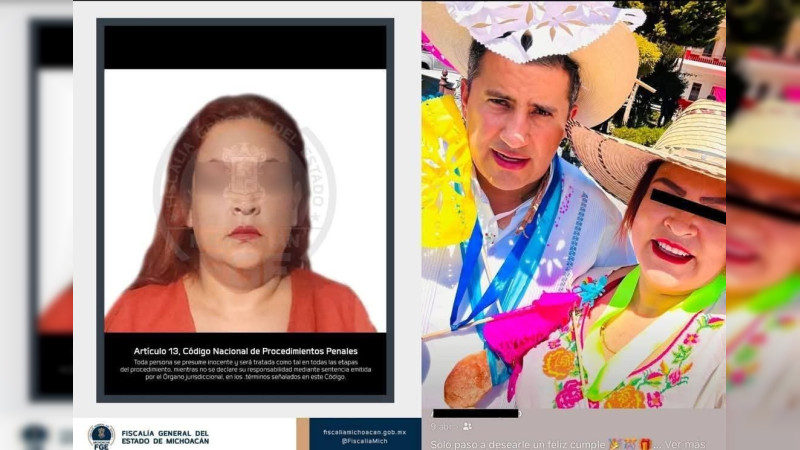 Presunta operadora del Alcalde de Uruapan, Michoacán, detenida por cobro de piso a comerciante; también habría participado en boicot a mitin de Senador en Apatzingán 