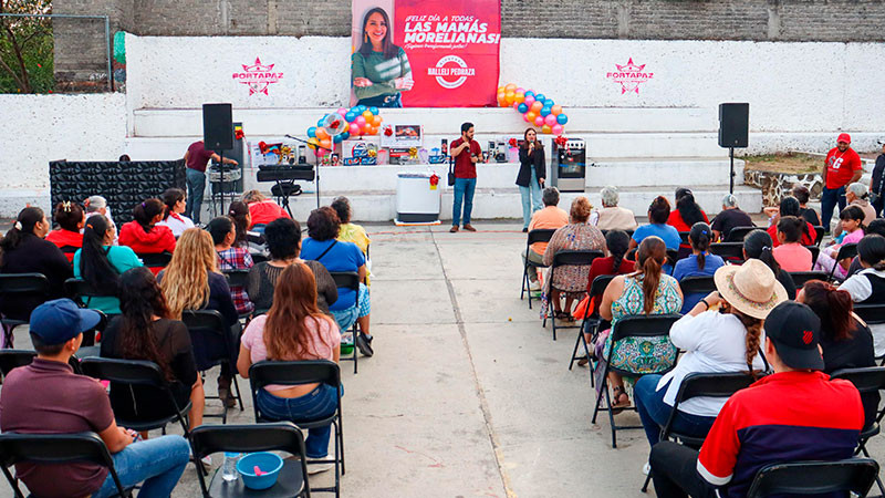 Continúa Nalleli Pedraza celebrando a las madres y la niñez moreliana 
