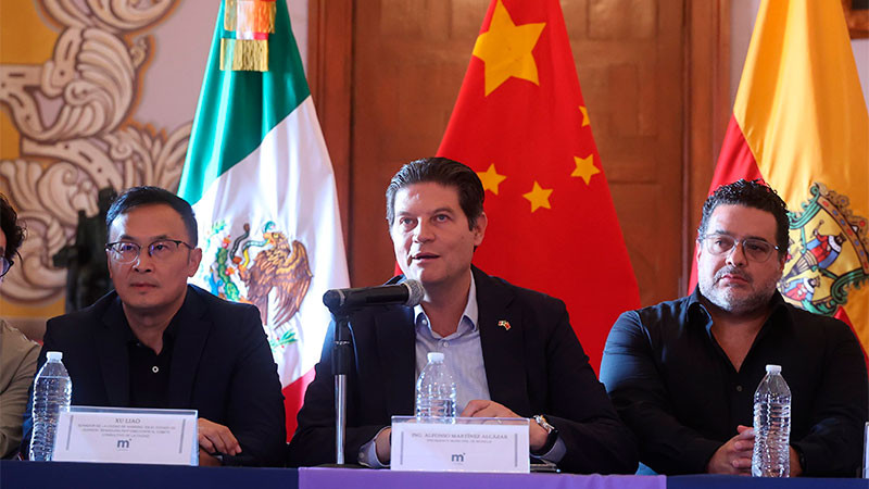 Confirma Alfonso Martínez, gira de comitiva china a Morelia y Lázaro Cárdenas 