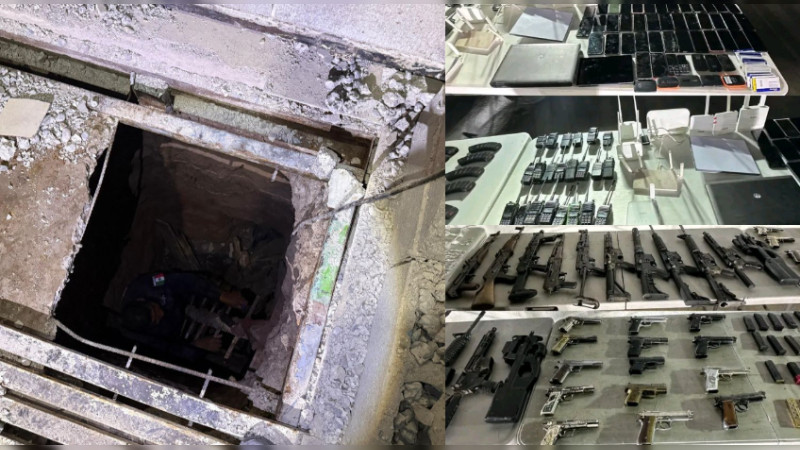 Penal de Aguaruto, Culiacán, base de operaciones del crimen: Hallan autoridades de Sinaloa túnel, 24 armas, explosivos, radios y más tras balacera 