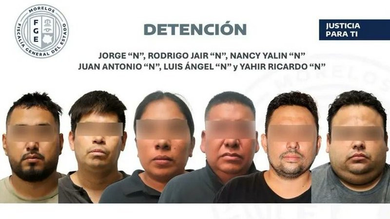 Arrestan a seis integrantes de grupo criminal en Morelos; les aseguran 37 automóviles 