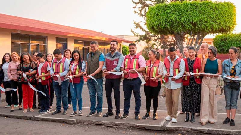 Después de 20 años, rehabilitan la Preparatoria Cuauhtémoc en Huandacareo 