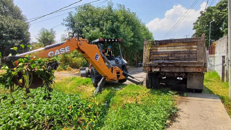 Gobierno de Morelia mantiene acciones para la limpieza de drenes y arroyos 